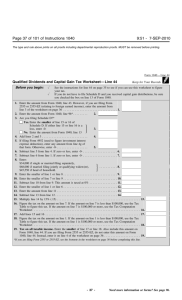 Qualified Dividends and Capital Gain Tax Worksheet—Line 44