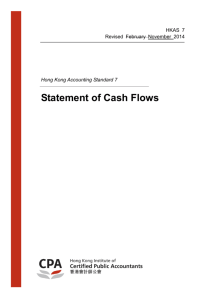 Statement of Cash Flows - Hong Kong Institute of Certified Public