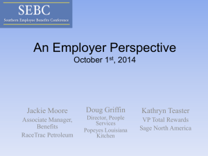 An Employer Perspective