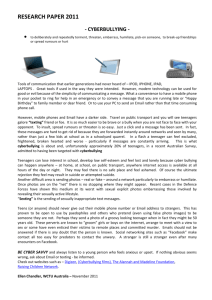 Research Paper -CYBERBULLYING -