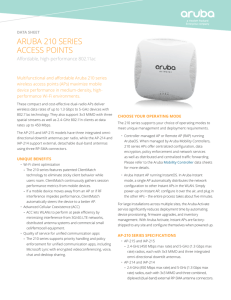 210 Series - Aruba Networks