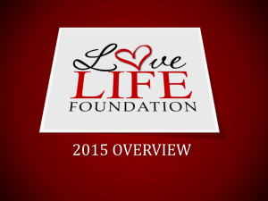 2015 overview - LoveLife Foundation