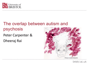 ASD and pscyhosis the overlap - Royal College of Psychiatrists