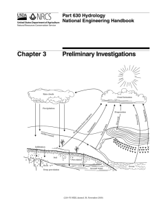 Chapter 3 Preliminary Investigations - NRCS