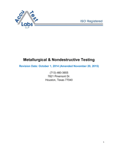 Metallurgical & Nondestructive Testing - Accu