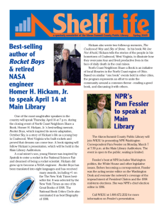 Best-selling author of Rocket Boys & retired NASA engineer Homer