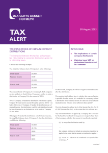 Tax Alert - 30 August 2013