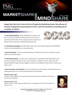 Happy 2016! - Progressive Marketing Group, Inc.