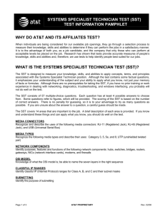 systems specialist technician test
