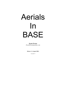 Aerials in BASE - Australian BASE Association