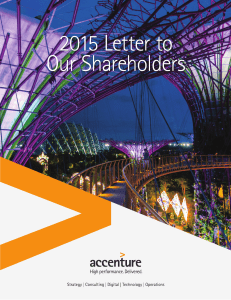 2015 Letter to Our Shareholders