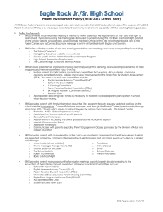 Parent Involvement Policy (2014/2015 School Year)