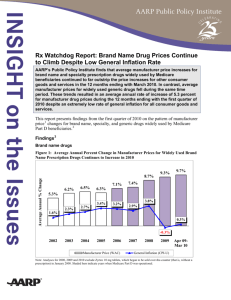 Rx Watchdog Report: Brand Name Drug Prices Continue to Climb