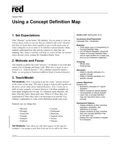 Using a Concept Definition Map