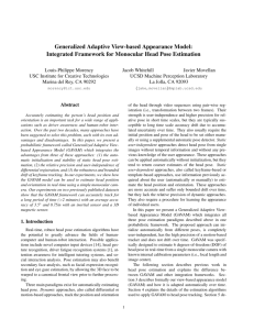 Generalized Adaptive View-based Appearance Model
