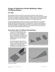 Polygon & Subdivision Surface Modeling in Maya
