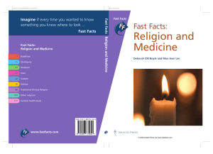 Fast Facts: Religion and Medicine