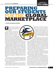 preparing our students for the global marketplace