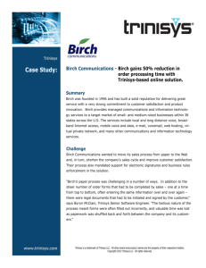 Birch Communications Case Study