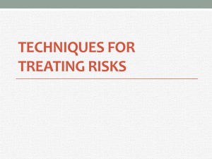 Chapter 4 Techniques for treating risks