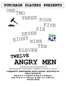 Twelve Angry Men - Purchase Players & the CPAC
