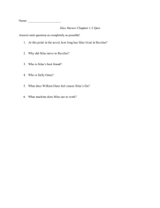 Name: Silas Marner Chapters 1-2 Quiz Answer each