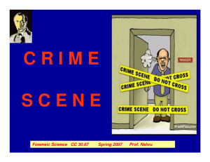 crime scene - Academic Home Page