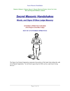 Masonic Handshakes