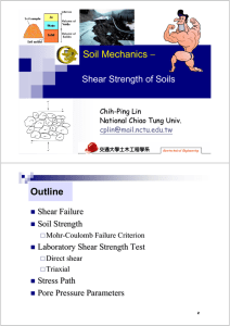 Soil Mechanics − Outline