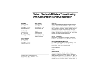 Strive: Student-Athletes Transitioning with Camaraderie and