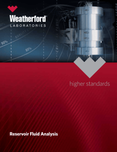 Reservoir Fluid Analysis - Weatherford Laboratories