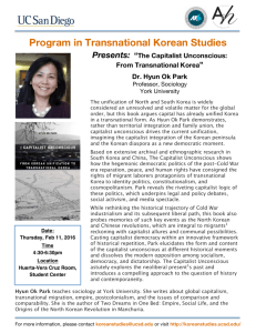 The Capitalist Unconscious - Transnational Korean Studies