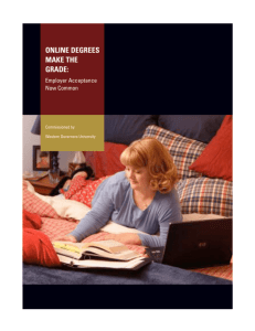 Online Degrees Make the Grade - Western Governors University