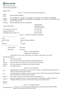 Material Safety Data Sheet Potassium hydrogen phthalate MSDS