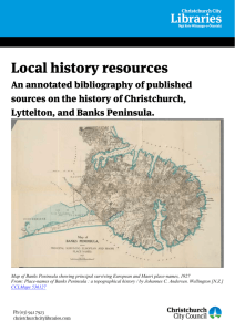 Local History Resources: an annotated bibliography
