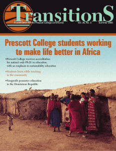 Prescott College students working to make life better in Africa