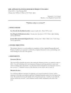 205B_APPLIED PLANNING RESEARCH PROJECT SYLLABUS