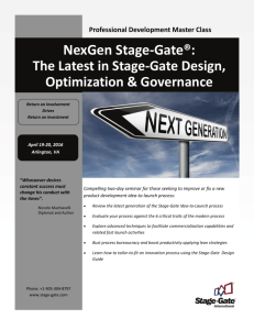 NexGen Stage-Gate - stage