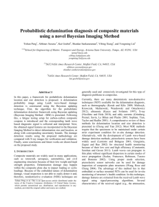 Probabilistic delamination diagnosis of composite materials