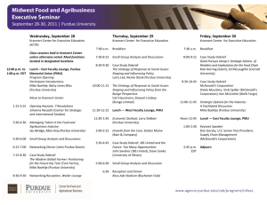 the 2011 seminar schedule