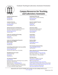 Campus Resources - Center for Teaching and Learning