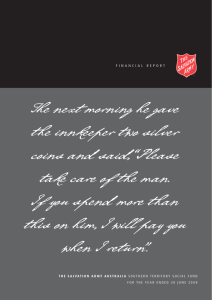 2008 Salvation Army financial report