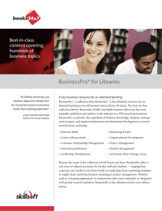 BusinessPro® for Libraries