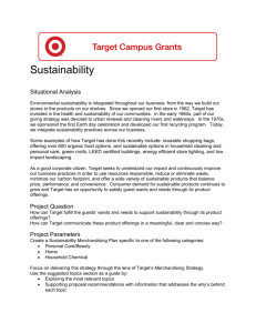 Target Sustainability Case Study