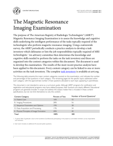 Magnetic Resonance Imaging Examination