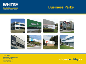 Whitby's Business Parks
