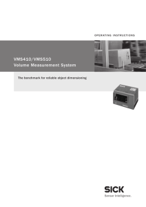 VMS410/VMS510 Volume Measurement System