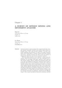 A Survey of Opinion Mining and Sentiment Analysis