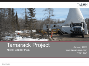 Tamarack Project - Talon Metals Corp