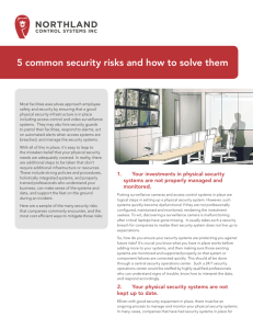 5 common security risks and how to solve them